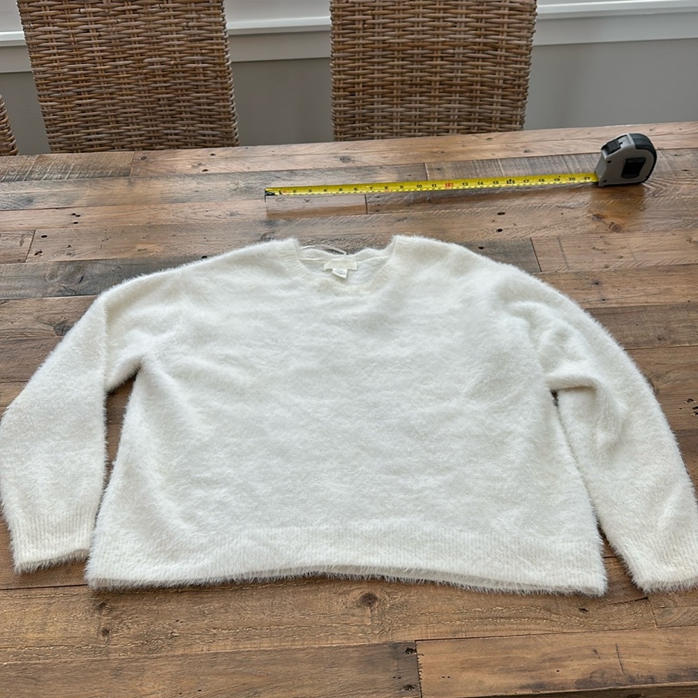 Soft comfy white womens sweater
